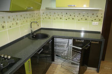 100% использование углового пространства за счёт фурнитуры "Волшебный угол"