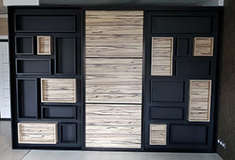 Купе-перегородка в квартире-студии в стиле нео-лофт.