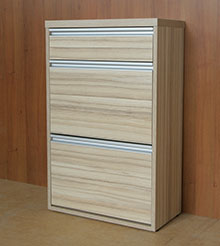 Тумба для обуви. Материал: ДСП Коко Бола, ручки алюминиевые профильные.